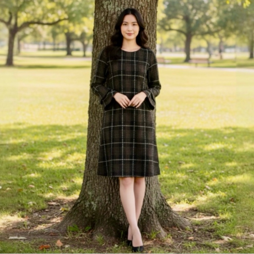 Ronni Nicole Studio Plaid Dress Size Medium